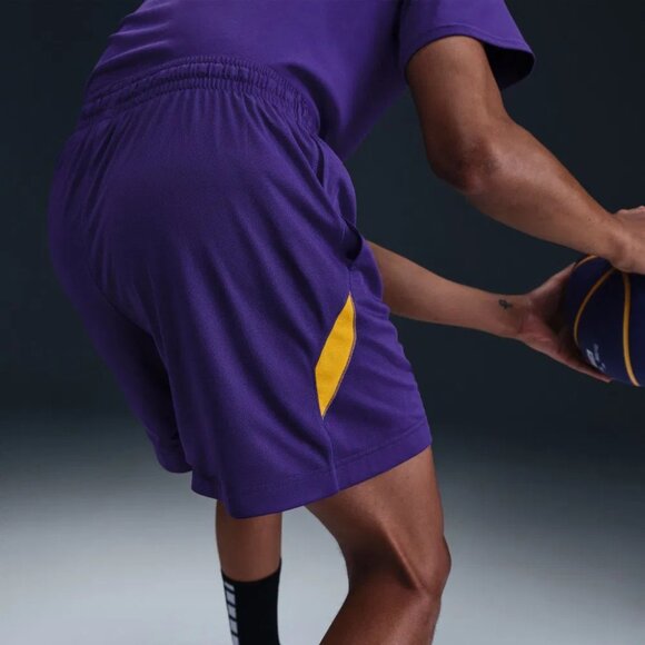 Nike Kobe Basketball 6" Dri-Fit Shorts $45 in Lakers Colorway HJ8103-547 - Picture 9 of 10